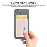 AhaStyle PT133-B Magnetisk telefonkortholder i silikone - pink