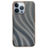 Abstract Series iPhone 14 Pro Max Dækket TPU Cover - Grå