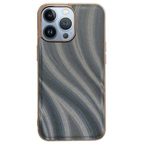 Abstract Series iPhone 14 Pro Max Dækket TPU Cover - Grå