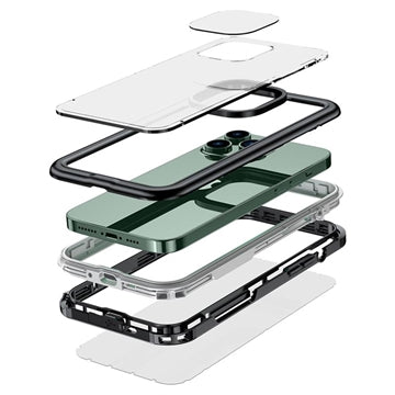 Active Series IP68 iPhone 14 Pro Max Vandtæt Taske - Sort
