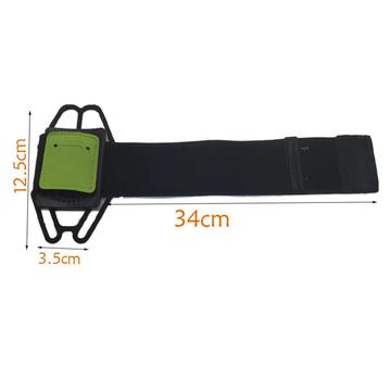 Justerbart armbånd til mobiltelefon til løb og cykling - 6"-6.7" - Sort