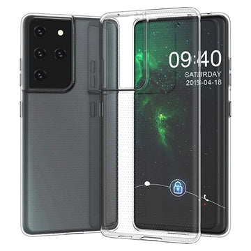 Skridsikkert Samsung Galaxy S21 Ultra 5G TPU Cover - Gennemsigtig