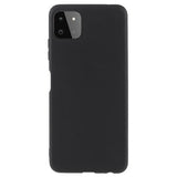 Anti-Fingeraftryk Mat Samsung Galaxy A22 5G, Galaxy F42 5G TPU Cover - Sort