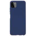 Anti-Fingeraftryk Mat Samsung Galaxy A22 5G, Galaxy F42 5G TPU Cover - Mørkeblå