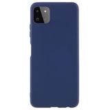 Anti-Fingeraftryk Mat Samsung Galaxy A22 5G, Galaxy F42 5G TPU Cover - Mørkeblå