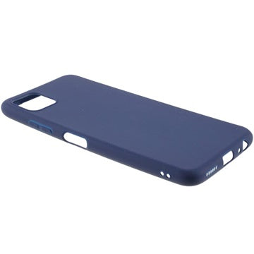 Anti-Fingeraftryk Mat Samsung Galaxy A22 5G, Galaxy F42 5G TPU Cover - Mørkeblå