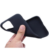 iPhone 15 Pro Max Anti-Fingeraftryk Mat TPU Cover - Sort