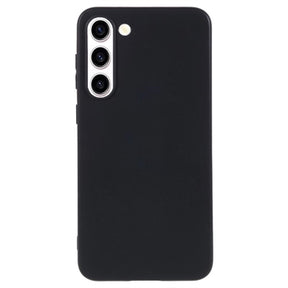Samsung Galaxy S23 5G Anti-Fingeraftryk Mat TPU Cover - Sort