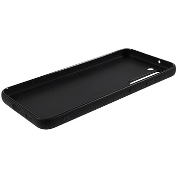 Samsung Galaxy S23 5G Anti-Fingeraftryk Mat TPU Cover - Sort