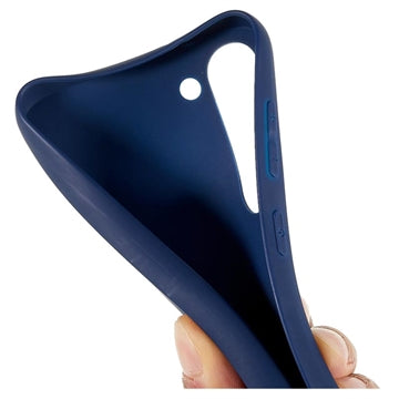 Samsung Galaxy S23 5G Anti-Fingeraftryk Mat TPU Cover - Blå