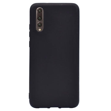 Anti-Fingeraftryk Mat Huawei P20 Pro TPU Cover - Sort