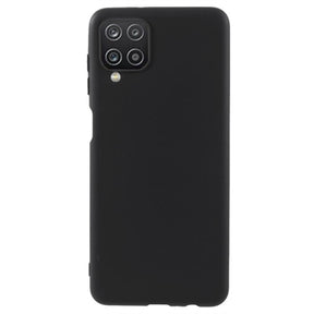 Anti-Fingeraftryk Mat Samsung Galaxy A12 TPU Cover - Sort