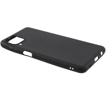 Anti-Fingeraftryk Mat Samsung Galaxy A12 TPU Cover - Sort