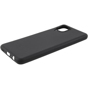 Anti-Fingeraftryk Mat Samsung Galaxy A12 TPU Cover - Sort