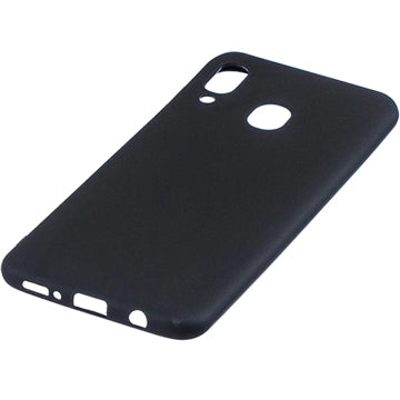 Anti-Fingeraftryk Mat Samsung Galaxy A40 TPU Cover - Sort