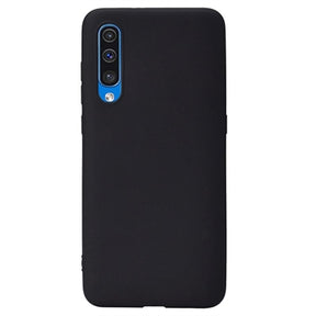 Anti-Fingeraftryk Mat Samsung Galaxy A50 TPU Cover - Sort