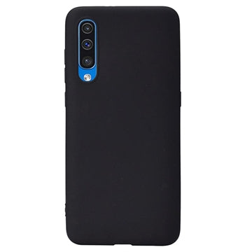 Anti-Fingeraftryk Mat Samsung Galaxy A50 TPU Cover - Sort
