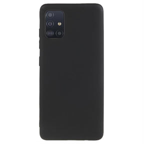 Anti-Fingeraftryk Mat Samsung Galaxy A51 TPU Cover - Sort