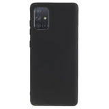 Anti-Fingeraftryk Mat Samsung Galaxy A71 TPU Cover - Sort