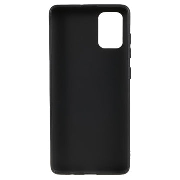 Anti-Fingeraftryk Mat Samsung Galaxy A71 TPU Cover - Sort