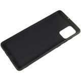 Anti-Fingeraftryk Mat Samsung Galaxy A71 TPU Cover - Sort