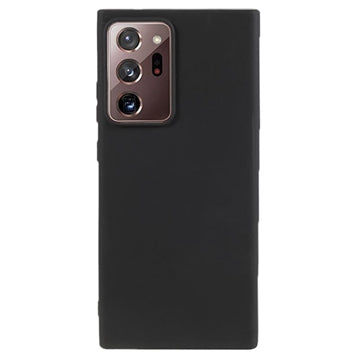 Anti-Fingeraftryk Mat Samsung Galaxy Note20 Ultra TPU Cover - Sort