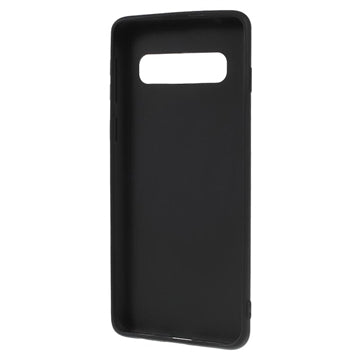 Anti-Fingeraftryk Mat Samsung Galaxy S10 TPU Cover - Sort