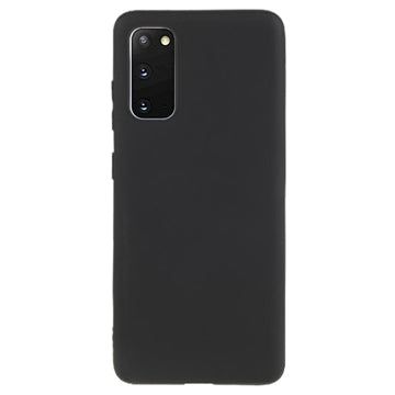 Anti-Fingeraftryk Mat Samsung Galaxy S20 TPU Cover - Sort