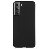 Anti-Fingeraftryk Mat Samsung Galaxy S21 5G TPU Cover - Sort