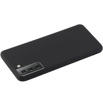 Anti-Fingeraftryk Mat Samsung Galaxy S21 5G TPU Cover - Sort
