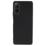 Anti-Fingeraftryk Mat Sony Xperia 10 IV TPU Cover - Sort