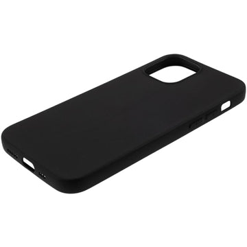 Anti-Fingeraftryk Mat iPhone 12 Mini TPU Cover - Sort