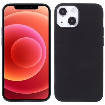 Anti-Fingeraftryk Mat iPhone 13 TPU Cover - Sort