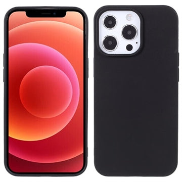 Anti-Fingeraftryk Mat iPhone 13 Pro Max TPU Cover - Sort