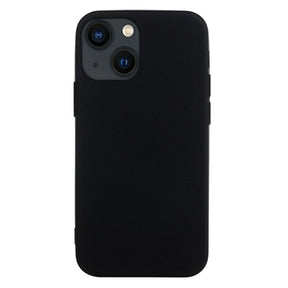 Anti-Fingeraftryk Mat iPhone 14 TPU Cover - Sort