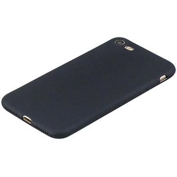 Anti-Fingeraftryk Mat iPhone 7/8/SE (2020)/SE (2022) TPU Cover - Sort