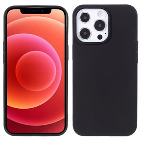 Anti-Fingeraftryk Mat iPhone 13 Pro TPU Cover - Sort