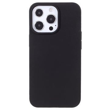 Anti-Fingeraftryk Mat iPhone 13 Pro TPU Cover - Sort