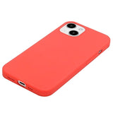 iPhone 15 Plus Anti-Fingeraftryk Mat TPU Cover - Rød
