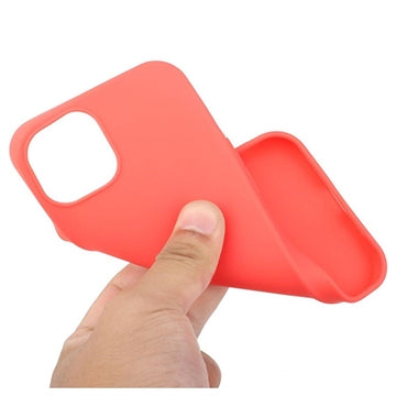 iPhone 15 Plus Anti-Fingeraftryk Mat TPU Cover - Rød