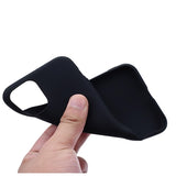 iPhone 15 Pro Anti-Fingeraftryk Mat TPU Cover - Sort
