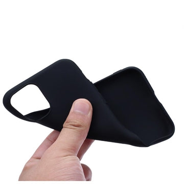 iPhone 15 Pro Anti-Fingeraftryk Mat TPU Cover - Sort