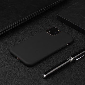 iPhone 15 Pro Anti-Fingeraftryk Mat TPU Cover - Sort