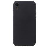 Anti-Fingeraftryk Mat iPhone XR TPU Cover - Sort