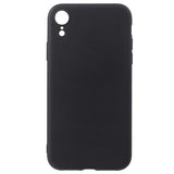 Anti-Fingeraftryk Mat iPhone XR TPU Cover - Sort