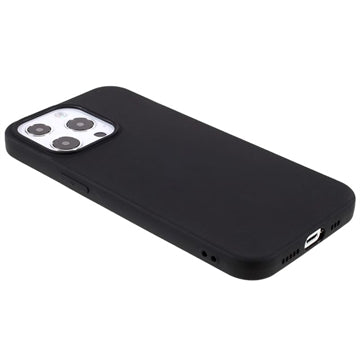 Anti-Fingeraftryk Mat iPhone 12 Pro Max TPU Cover - Sort
