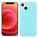 Anti-Fingeraftryk Mat iPhone 13 Mini TPU Cover - Babyblå