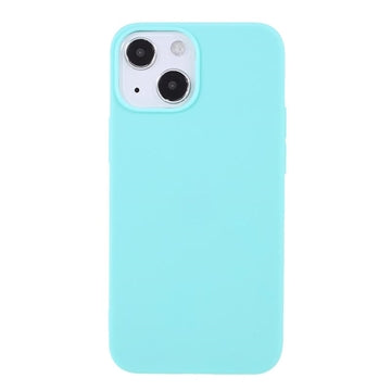 Anti-Fingeraftryk Mat iPhone 13 Mini TPU Cover - Babyblå