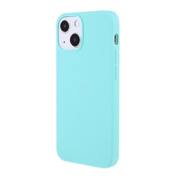 Anti-Fingeraftryk Mat iPhone 13 Mini TPU Cover - Babyblå