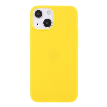Anti-Fingeraftryk Mat iPhone 13 Mini TPU Cover - Gul